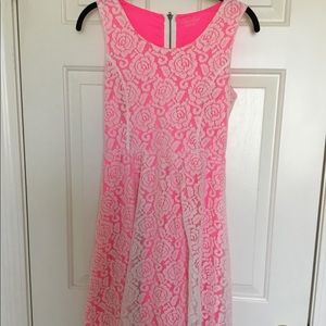 Pink and white dress 💞